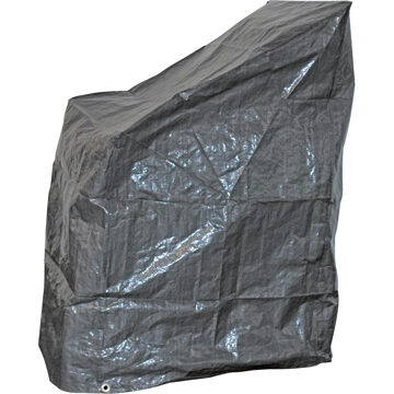 Beschermhoes grijs voor stapelstoelen 68 x 120 cm - Tuinstoelhoes