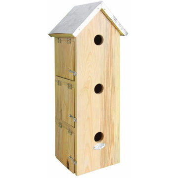 Best for Birds Vogelhuis/nestkast drie woningen 51 cm - Vogelhuisjes Multikleur