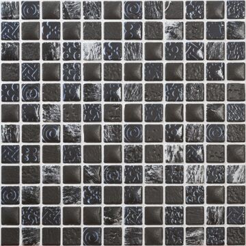 Bestile Tegel mosaico petra 01 antra 30x30 cm Mix,Blauw,Donkergrijs