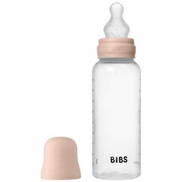 BIBS Baby Accessoires BIBS Baby Bottle Round Silicone Medium Flow Blush 270 ml