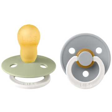BIBS Colour Collection - Stage 3 Fopspeen - 18+ Maanden - 2 Stuks - Sage Glow / Cloud Glow