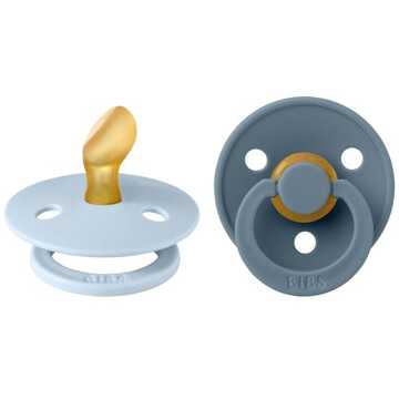 BIBS Colour Fopspeen - Anatomisch - Baby Blue/petrol - 0-6 Maanden - Duopack