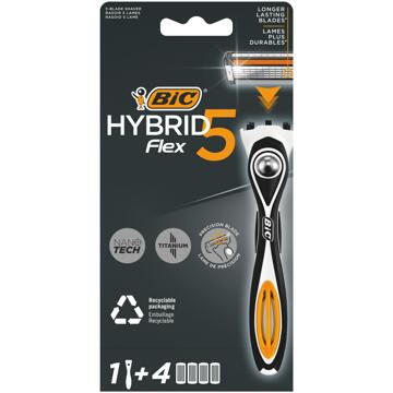 BIC Scheermesje Bic Hybrid 5 Flex Scheermes & Scheermesjes 1 st + 4 st