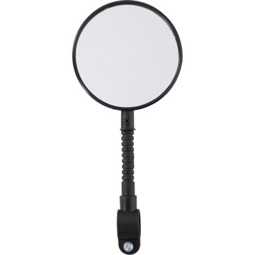Bicycle Gear Achteruitkijkspiegel en Reflector Fiets - Fietsspiegel - Flexibel - Eenvoudige Montage Zwart