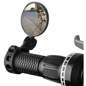 Bicycle rearview mirror wide-angle bicycle mirror mountain bike rearview mirror silicone handle rearview mirror