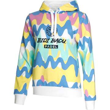 Bidi Badu Good Vibes Chill Sweater Met Capuchon Dames-Wit,Veelkleurig - XS