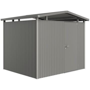 BIOHORT berging Panorama P3 kwartsgrijs metallic standaard deur 273x238cm