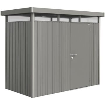 BIOHORT Highline H1 kwartsgrijs metallic 1 deurs - 275 x 155 x 222 cm