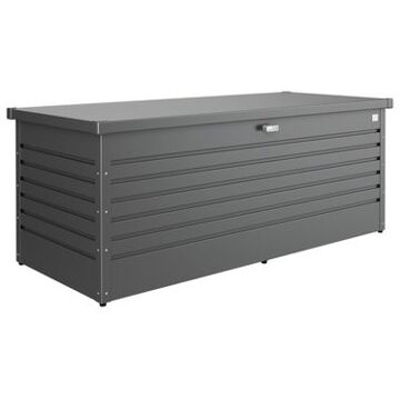 BIOHORT Opbergbox/Hobbybox 180 donkergrijs metallic - 181 x 79 x 71 cm