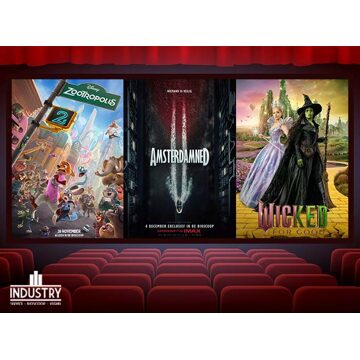 Bioscoopticket, snack + drankje bij Industry Bioscoop