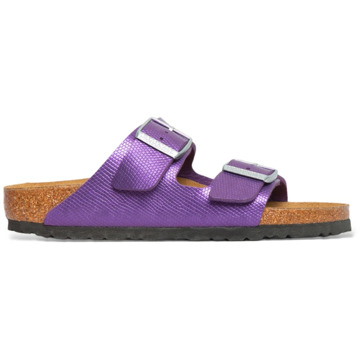 Birkenstock Glanzende Hagedis Sandalen in Acai Birkenstock , Purple , Dames - 36 Eu,38 Eu,37 Eu,40 Eu,39 EU