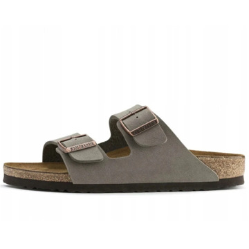 Birkenstock Zwarte Steen Regular Fit Sandalen Birkenstock , Black , Heren - 43 Eu,45 Eu,41 Eu,46 Eu,44 Eu,42 EU