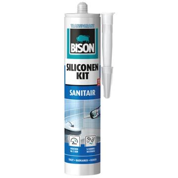 Bison Siliconenkit Sanitair Koker - Transparant - 310 ml