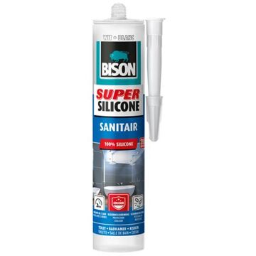 Bison Super Siliconenkit Sanitair Koker - Wit - 310 ml