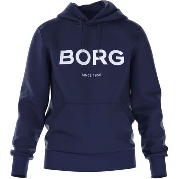 Björn Borg Björn Borg Logo Hoodie Heren donkerblauw - wit - M