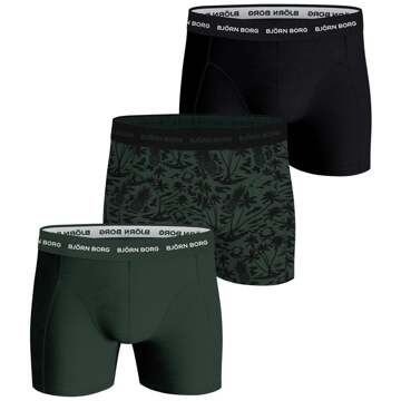 Björn Borg Cotton Stretch Trunk Boxershort Verpakking 3 Stuks Heren veelkleurig