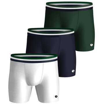 Björn Borg Performance Boxershorts Heren (3-pack) wit - groen - donker blauw - S