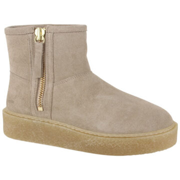 Blackstone El426 mouton dames enkellaarzen sportief Beige - 38