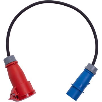 Blaupunkt Verloopkabel Draagbare Lader Cee Rood-blauw