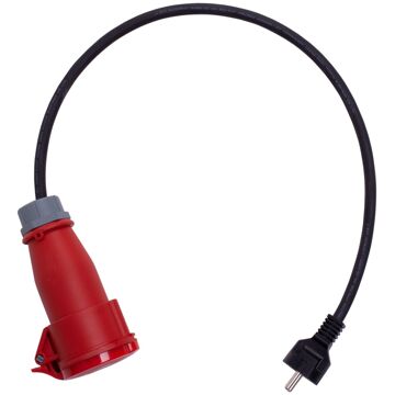 Blaupunkt Verloopkabel Draagbare Lader Rood Cee-schuko 16a