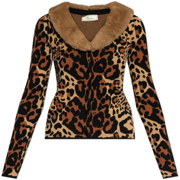 Blumarine Vest met dierenmotief Blumarine , Brown , Dames - Xl,M,S,Xs