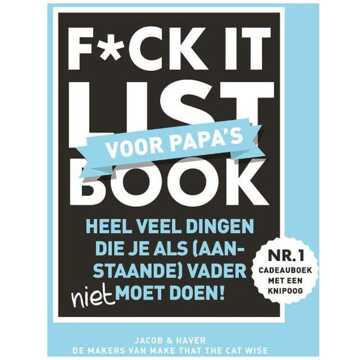 Boeken F*ck it list Book voor papa's