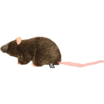 Boon Pluche - bruine - rat - knuffel - 22 cm - Knaagdieren knuffels