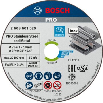 Bosch Professional Prof doorslijpschijf Expert Inox (5)