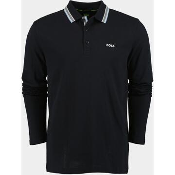 Boss Green Polo lange mouw plisy 10241663 01 50506191/416 Blauw - 4XL