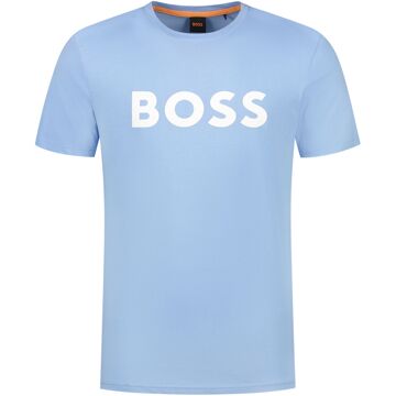BOSS Klassiek Katoenen Heren T-Shirt Boss , Blue , Heren - 2Xl,Xl,M