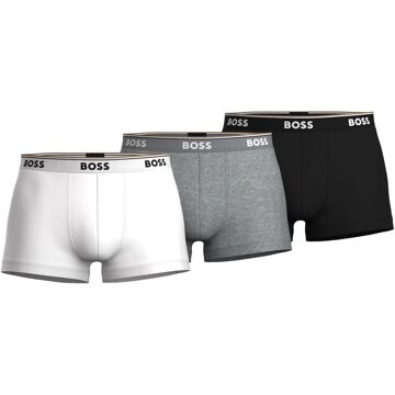 BOSS Korte Boxershorts Power 3-Pack 999 Wit - M,L,XL