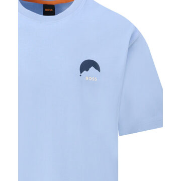Boss Orange T-shirt Blauw - XL
