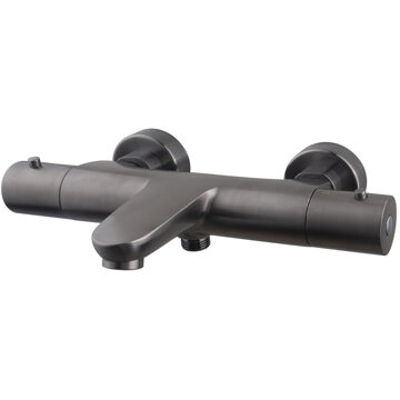 Boss & Wessing BWS Opbouw Badkraan Thermostaat Round HOH 15 cm Gunmetal Boss & Wessing