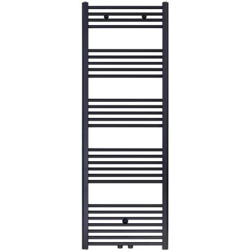 Boss & Wessing Designradiator Nile Gobi 160x60 cm Geborsteld Mat Zwart midden-onderaansluiting Boss & Wessing