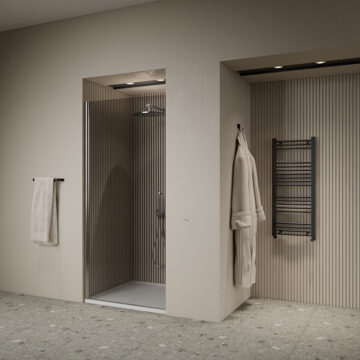 Boss & Wessing Nisdeur | BWS | Marip | 6 mm | 80x190 cm | Mat Chroom Boss & Wessing