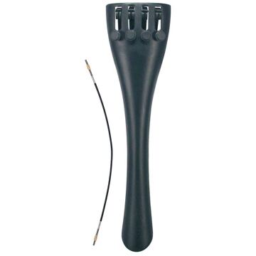 Boston CFT-14 cellostaartstuk cellostaartstuk, 1/4-1/8, metaal, zwart, met 4 fijnstemmers