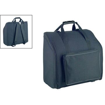 Boston Z-037PR-BK accordeon tas accordeon tas, zwart cordura, 2 rugriemen, luxe versie, voor 37 toetsen, 96 bassen