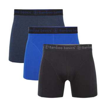 boxershort Rico met bamboe (set van 3) Blauw - L