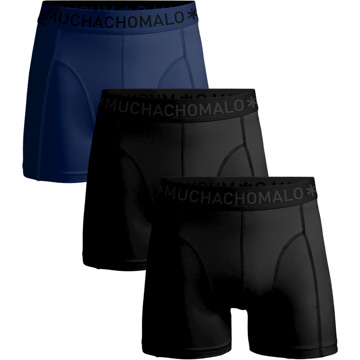 Boxershorts Microfiber 3-pack Black/Black/Blue-M