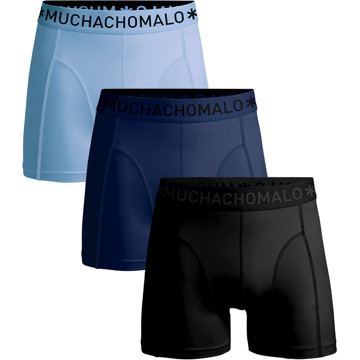 Boxershorts Microfiber 3-pack Black/Blue/Blue-M