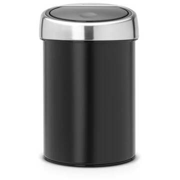 Brabantia Touch Bin Wandafvalemmer 3 Liter Zwart