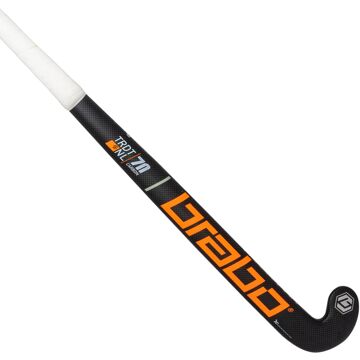 Brabo IT Traditional Carbon 70 LB Hockeystick Senior zwart - oranje - 36 1/2