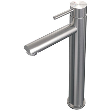 Brauer Brushed Edition wastafelkraan verhoogd - hendel 1 - geborsteld nikkel PVD