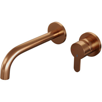 Brauer Wastafelkraan Inbouw Brauer Copper Edition B4 Coldstart Mengkraan Rond Geborsteld Koper PVD 1 Greeps