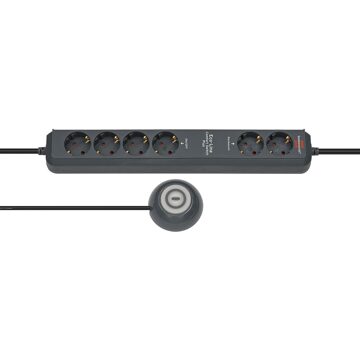 Brennenstuhl Eco-Line Comfort Switch Plus 6x Grijs