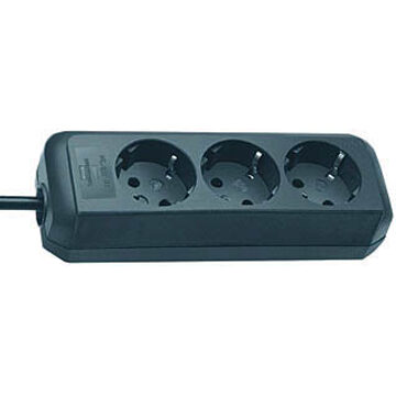 Brennenstuhl Eco-Line Stekkerdoos 3x Zwart