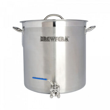 Brewferm® brouwketel  RVS - 35 L -  met bolkraan  - Ø36 x 36 cm