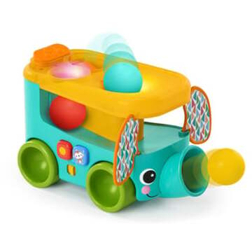 Bright starts Safari Pop & Roll Bus™ speelgoed met ballen Blauw