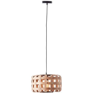 Brilliant Woodline Hanglamp Ø 36 cm Crème, Zwart