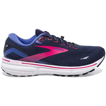 Brooks Ghost 15 GTX Neutrale Schoen Dames-Zwart,Blauw - 36.5